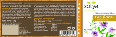 Suplement diety Sotya Pasiflora 100 tabletek (8427483014058)