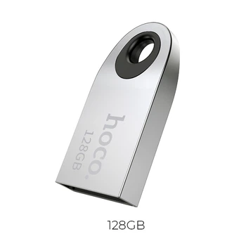 Флешка 128GB HOCO UD9 Insightful Smart Mini Car Music USB Drive. Silver