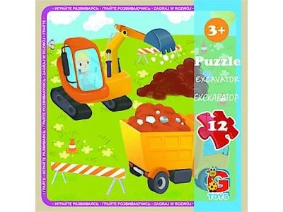 Пазли із серії "Транспорт", 12 елементів (LT07) G-Toys (LT07)