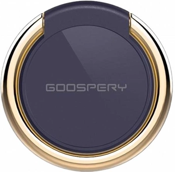 Тримач-кільце на смартфон Mercury Goospery Ring Black - Gold (8806174342326)