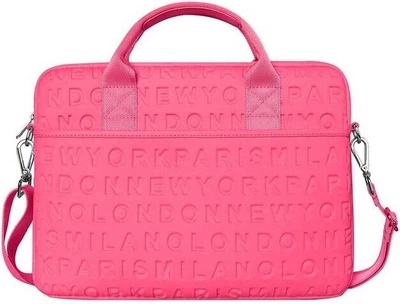 Сумка WIWU Cosmo Slim для MacBook 13,3" hot pink
