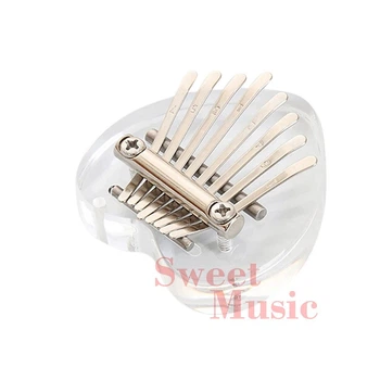 Калимба 8 язычков Overtone Mini Kalimba 8 Keys Acrylic Heart