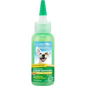 Гель для догляду за ротовою порожниною TropiClean "Арахісова олія" (No Brush), для собак 59 мл