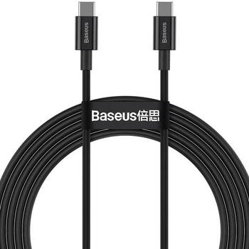 Кабель з підтримкою швидкого заряджання BASEUS Type-C to Type-C Superior 5A 100W 1 м Black (CATYS-B01)