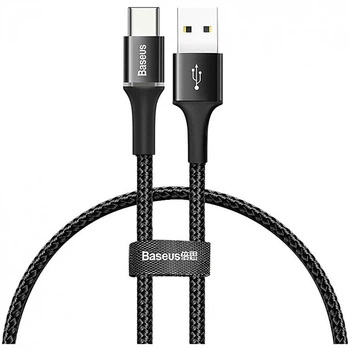 Кабель Baseus Halo data cable USB для USB Type-C 3 A 0.25 м Black (CATGH-D01)