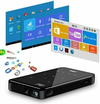 Портативний міні-проектор FIBE Jeu HD 100 Лм Wi-Fi Bluetooth Вбудовані динаміки та акумулятор