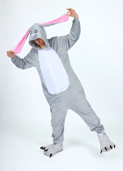 Піжама Дитячі Кігурумі Сліп Kigurumi Кролик Багз Банні Заєць Сірий 110-120 см. (2057/2)