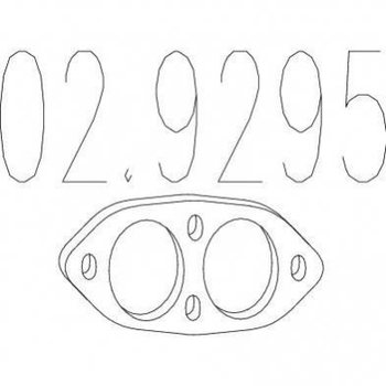 Прокладки вихлопної системи MTS 02.9295 Opel Astra, Kadett, Vectra, Ascona 854929