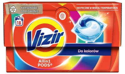 Капсули для прання Vizir Platinum Pods + Fairy Efekt для кольорових тканин 18 шт (8700216199933)