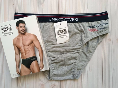 Мужские трусы слипы серые Enrico Coveri ES1251 2XL