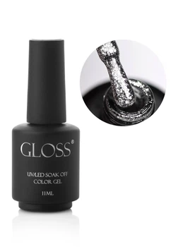 Гель-лак Gloss Company 424 сріблястий з мікроблиском 11 мл
