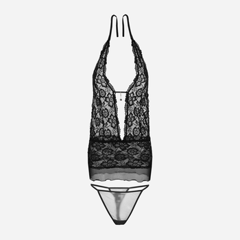 Komplet erotyczny (podkoszulka + majtki-bikini) damski DKaren Emily XL Czarny (5902230067189)