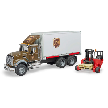 Zestaw gier Bruder - Mack Granite UPS Logistics Truck With Forklift (4001702028282)