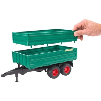 Przyczepa transportowa Bruder Professional Series Tandemaxle Tipping Trailer with Removeable Top (4001702020101)