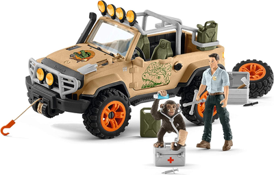 Samochód terenowy Schleich Wild Life Jungle Survey Four-wheel Drive (42410) (4055744021107)