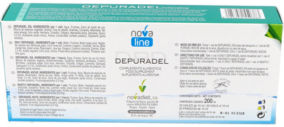 Suplement diety Novadiet Depuradel 20 ampułek (8425652550383)