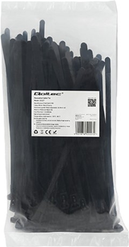Opaski zaciskowe Qoltec Nylon UV 7.2 x 200 mm 100 szt Czarny (5901878522272)