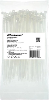 Кабельні стяжки Qoltec Nylon UV 3.6 x 150 мм 100 шт White (5901878521978)