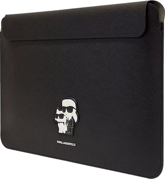 Pokrowiec na laptopa Karl Lagerfeld Saffiano Karl Choupette KLCS14SAKCPMK 14" Czarny (3666339124205)