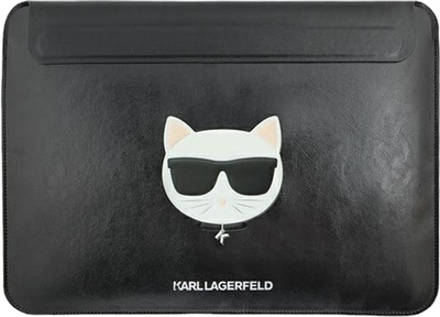 Pokrowiec na laptopa Karl Lagerfeld Choupette Head KLCS16CHBK 16" Czarny (3666339040215)