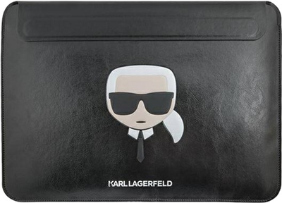 Чохол для ноутбука Karl Lagerfeld Ikonik Karl`s Head KLCS16KHBK 16" Вlack (3666339040192)