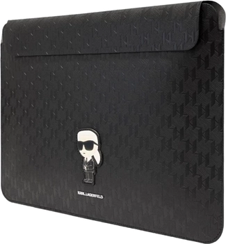 Чохол для ноутбука Karl Lagerfeld Saffiano Monogram Ikonik KLCS16SAKHPKK 16" Black (3666339170530)