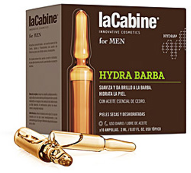 Ampułki dla miękkiej i lśniącej brody La Cabine For Men Hydra Beard Ampoules 10 x 2 ml (8435534408039)