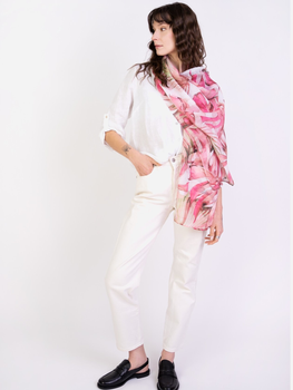 Шарф жіночий Art Of Polo Sz23178-2 One Size Сіро-рожевий (5902021196968)