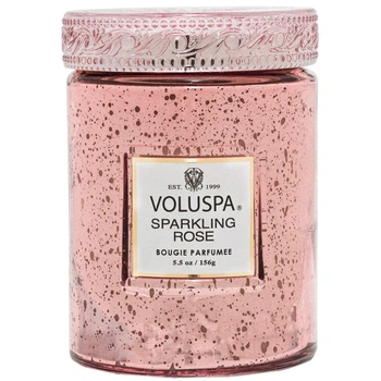 Свеча Sparkling Rose 156г, стакан с крышкой Voluspa (111004555)