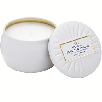 Свеча Burbon Vanille 127г, металлическая шкатулка Voluspa (111000712)