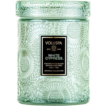 Свеча White Cypress 156г, стакан с крышкой Voluspa (111000774)