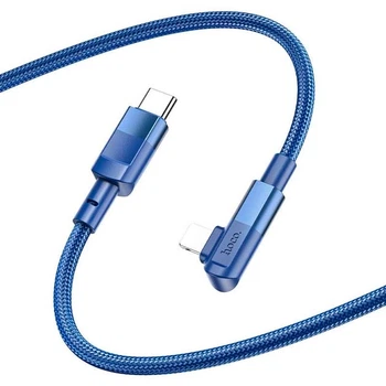 Кабель заряджання Hoco U108 (PD20W/2M) для Type-C to Lightning Apple для iOS пристроїв iPhone iPad iPod Синій