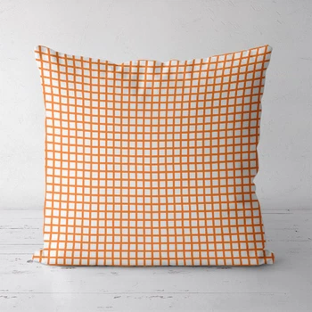 Подушка декоративна Soft Руда клітка 45x45 см