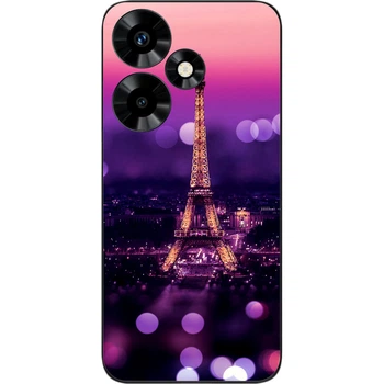 Силиконовый чехол SMTT для Infinix Hot 30i NFC (X669D) с картинкой Париж ночью