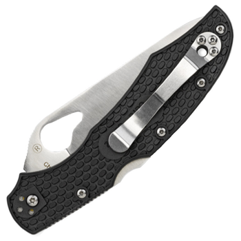 Нож складной Spyderco Byrd Cara Cara 2 FRN полусеррейтор Black тип замка Back Lock BY03PSBK2