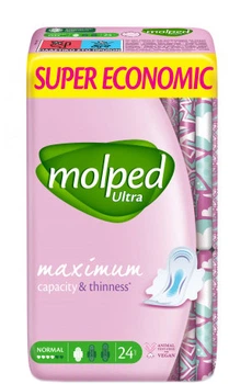 Гігієнічні прокладки Molped Ultra Normal S.Eco 4 краплі 24 шт (8690536829095)