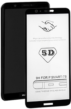 Захисне скло Qoltec Premium для Huawei P Smart Black (5901878515885)
