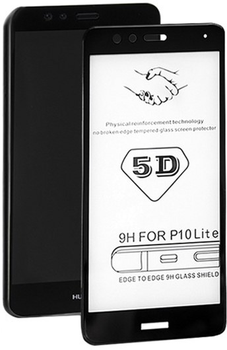 Захисне скло Qoltec Premium для Huawei P10 Lite 5D Black (5901878511238)