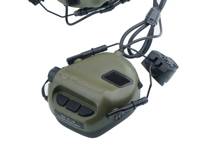 Наушники тактические активные EARMOR M32H с микрофоном MOD3 Оливковый