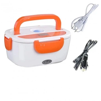 Ланч-бокс з підігрівом 2в1 Electronic Lunchbox для їжі від мережі та від прикурювача харчовий термос ланчбокс