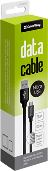 Kabel ColorWay USB-Micro-USB 1 m Czarny (4823094913058)