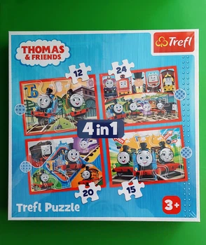 Пазли 4в1 Trefl (34619). 12-15-20-24 елементів. Томас та компанія