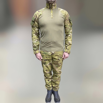 Військова форма (убакс + штани), полікоттон, Мультикам, розмір L, форма ЗСУ, тактичний одяг