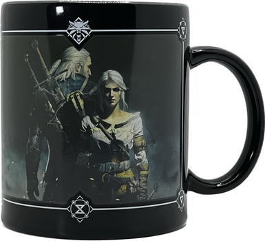 Kubek z serii The Witcher Geralt & Ciri heat reveal mug 480 ml (5908305243304)