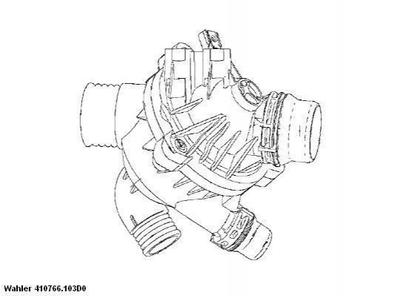 Термостат WAHLER 410766103D0 BMW 6 Series, 3 Series, 5 Series, 1 Series, X3, X5, X6 11537601158