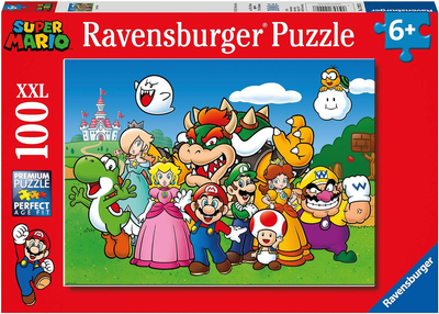 Puzzle klasyczne Ravensburger Super Mario Fun 49 x 36 cm 100 elementów (4005556129928)