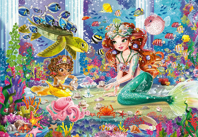 Zestaw puzzli Ravensburger Enchanting Mermaids 26 x 18 cm 2 x 24 elementy (4005556051472)