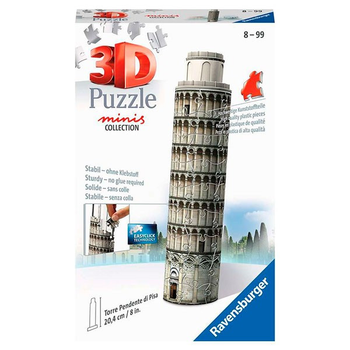 Puzzle 3D Ravensburger Mini Krzywa Wieża w Pizie 15 x 10 x 5 cm 100 elementów (4005556112470)
