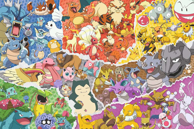 Klasyczne puzzle Ravensburger Pokémon Gwiazdy 153 x 100 cm 5000 elementów (4005556168453)