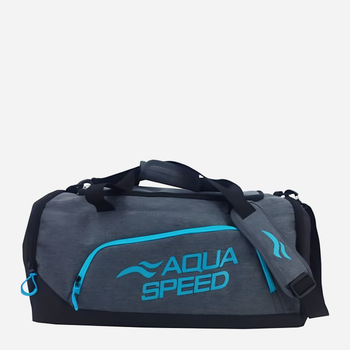 Спортивная сумка Aqua Speed Duffel bag 60145 141-34 Серый/Голубой (5905718601455)